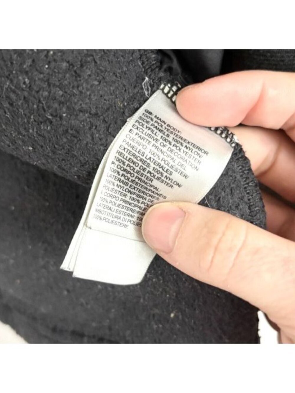 The North Face Black Soft Fleece Sz Small Zip Up High Neck Sweater - small - Picture 7 of 11